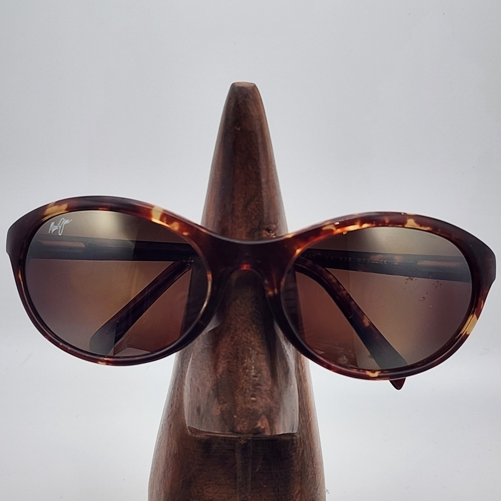 Maui Jim Polarized Tortoiseshell Sunglasses & Case - Picture 2 of 10